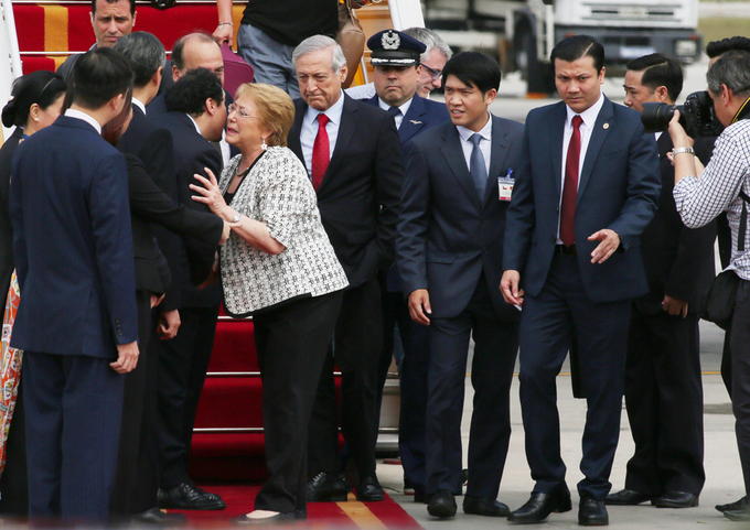 Hình ảnh đầu tiên của Tổng thống Chile tại Hà Nội